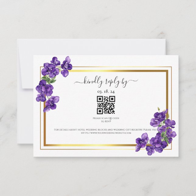 Placa de resposta para violetas roxas profundas (Frente)