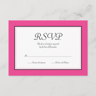 Placa de resposta rosa e preta