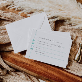 Placa de resposta RSVP de Convite de casamento Bra