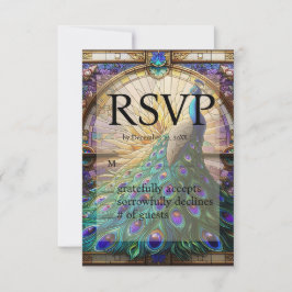 Placa de Resposta RSVP de Vidro de Casamento Pacoc