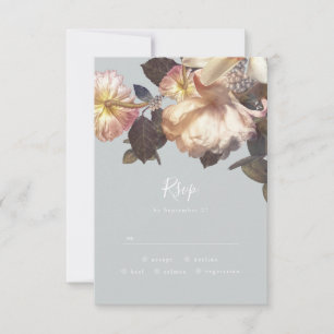 Placa de resposta RSVP do Emerald Antique Vintage