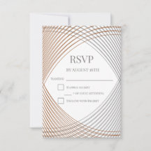 Placa de resposta RSVP Elegante