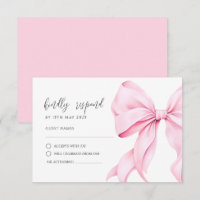 Placa de resposta RSVP Elegante de Arco rosa
