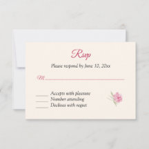 Placa de resposta RSVP Floral de Boysenberry