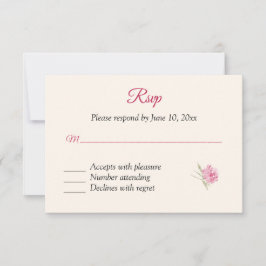 Placa de resposta RSVP Floral de Boysenberry
