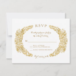 Placa de Resposta RSVP Gravada Acanthus Folaf Flor