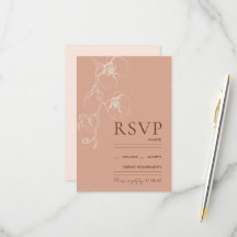 Placa de resposta RSVP Orquídea de LANA Modern Lat
