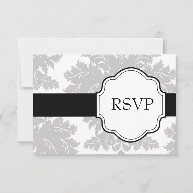 Placa de resposta RSVP personalizável (Frente)
