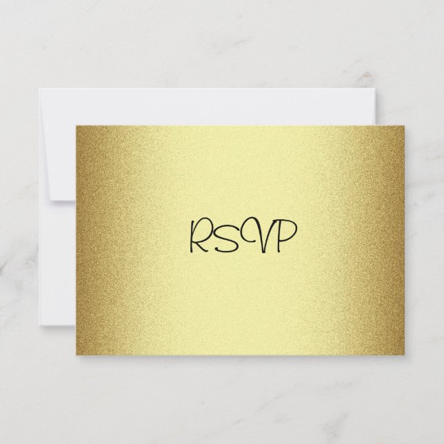 Placa de resposta RSVP Todos os eventos Elegantes  (Frente)