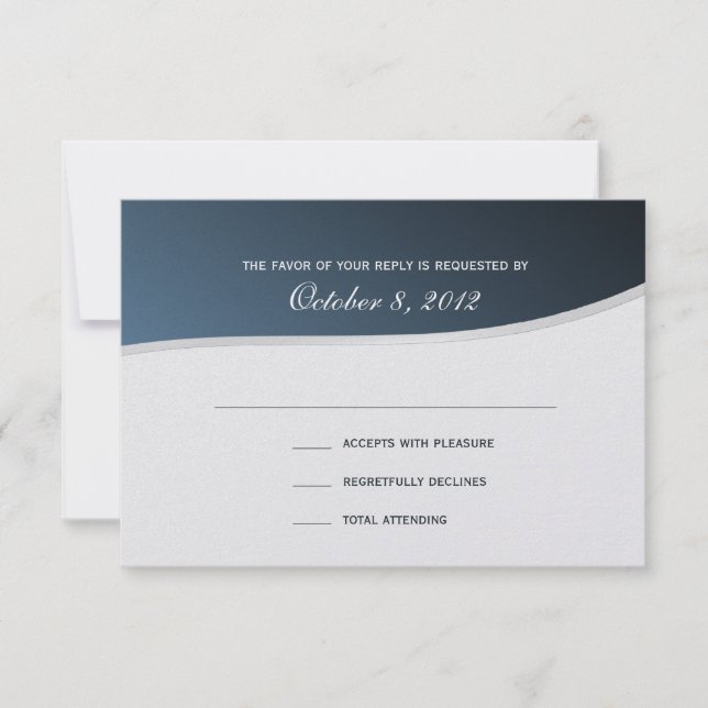 Placa de Resposta Silver Blue 3,5 x 5 (Frente)