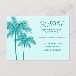 Placa de Resposta Tropical de Árvore Teal