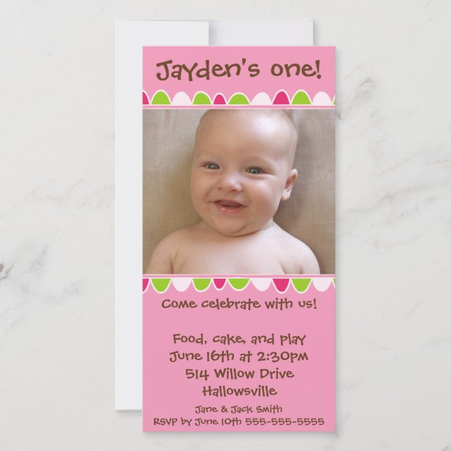 Placa de saudação da seringa do cupcake 02 (Frente)