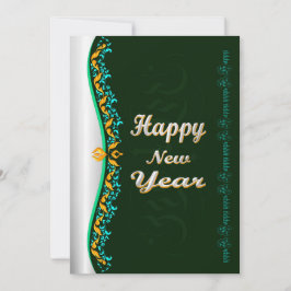 Placa de saudação do feliz ano novo