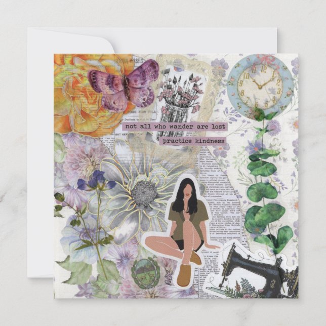 Placa de saudação plana de gentileza prática (Frente)