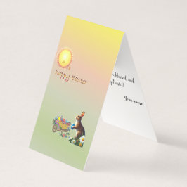 Placa de saudação vertical com páscoa