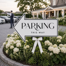 Placa de Setas Direcionais de Casamento no Quintal