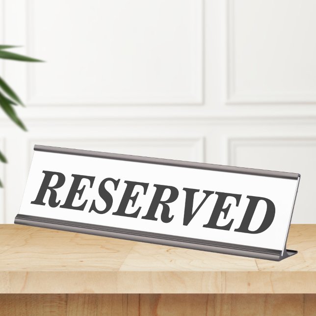 Placa de Sinalização de Mesa Reservada (Criador carregado)