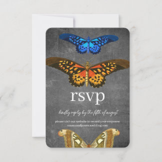 Placa de Site de Casamento RSVP de Resposta de Bor