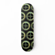 Placa de skate Steampunk Rusty Gears