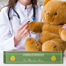 Placa de Suporte Pediátrico do Abacaxi Verde Perso