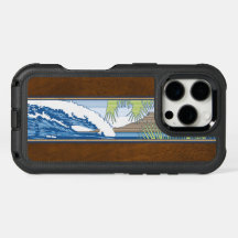 Placa de Surf em Madeira Falsa de Koa de Ala Moana