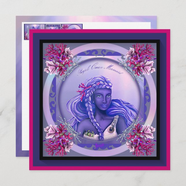 Placa de vazio de Sereia do Oceano Roxo (Frente/Verso)