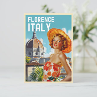 Placa de Viagem Florence Style Vintage