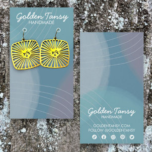 Placa de vídeo de colar de colar azul suave