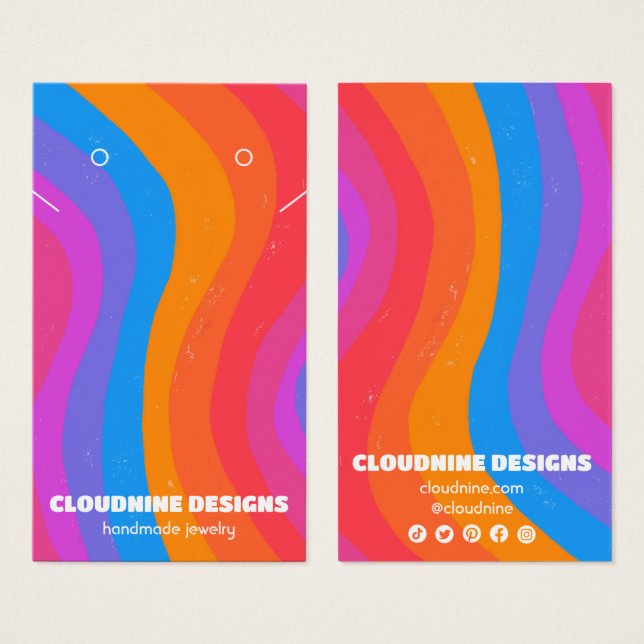 Placa de vídeo de colar de colar do arco-íris (Frente & Verso)