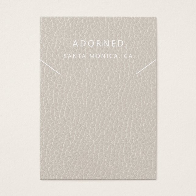 Placa de vídeo de colar de couro azul (Frente)