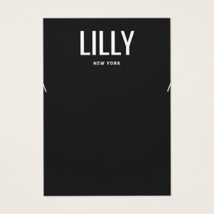 Placa de vídeo de colar preto moderno simples