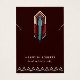 Placa de vídeo de colar tribal Terra Cotta Turquoi