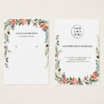 Placa de Vídeo de Inverno Floral de Natal<br><div class="desc">Placa de exibição de Natal Feriado de Inverno e Feriado de Inverno com design impresso moderno e elegante com seu logotipo que pode ser personalizado com seu texto. Veja na loja de Design de arte gráfica outros produtos que combinam com este design!</div>