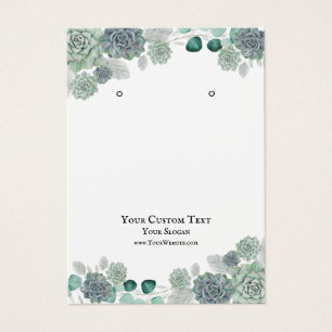 Placa de Vídeo de Joalharia, Aquarela Suculente