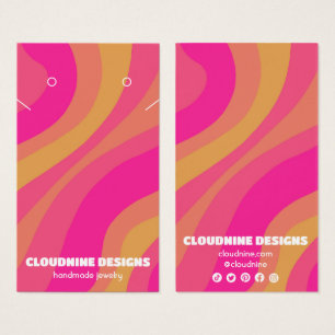 Placa de vídeo de joalharia do colar de onda retrô