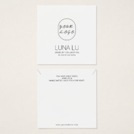 Placa de vídeo de joalharia minimalista no colar