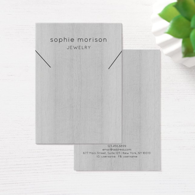 Placa de vídeo de joalharia no colar ・ Madeira bra (Mesa)