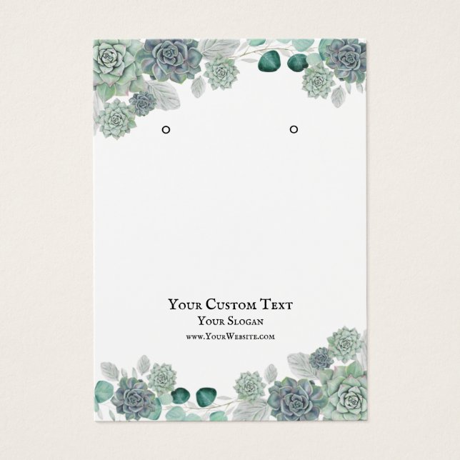 Placa de Vídeo de Joia, Cores-d'Água Suculentes (Frente)