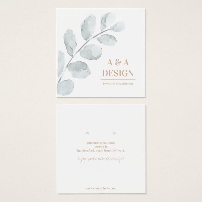 Placa de Vídeo de Joia de Folha de Água (Frente & Verso)