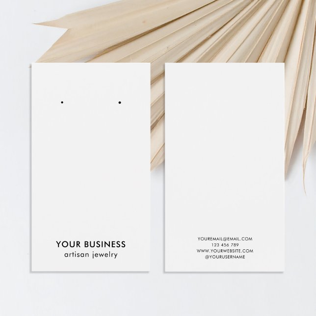 Placa de vídeo de joia preto minimalista moderna (Criador carregado)