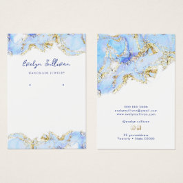 Placa de vídeo de joias de design de marmoring azu