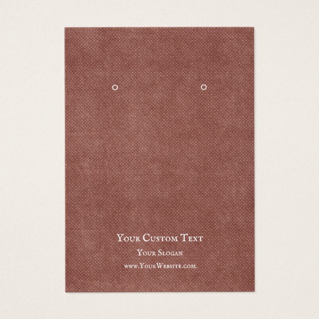 Placa de Vídeo de Joias, Rustic Red Kraft (Frente)