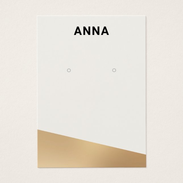 Placa de vídeo Dourada Branca moderna com gravação (Frente)