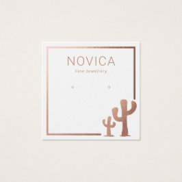 Placa de vídeo Dourada do Cactus Earrando Rosa chi