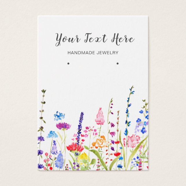 Placa de Vídeo ・ Flores Selvagens de Cores d'Água (Frente)