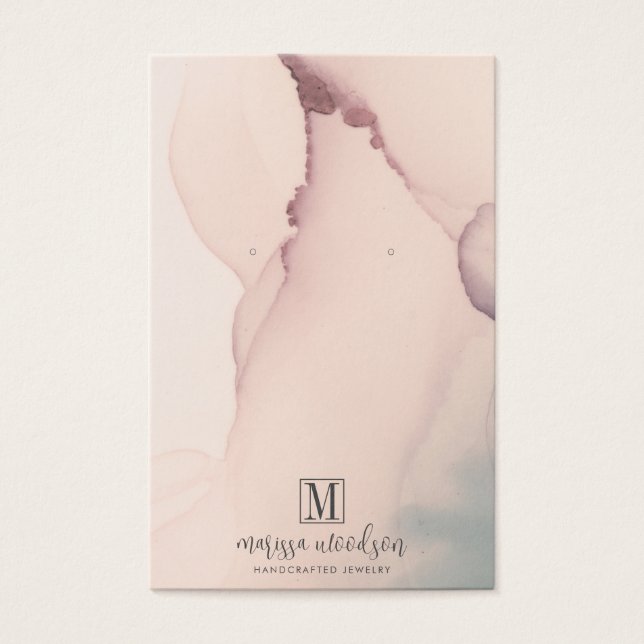 Placa de vídeo joalharia com anel rosa abstrato Bl (Frente)