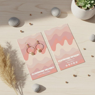 Placa de vídeo joalharia de colar com ondas cor-de