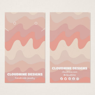 Placa de vídeo joalharia de colar com ondas cor-de