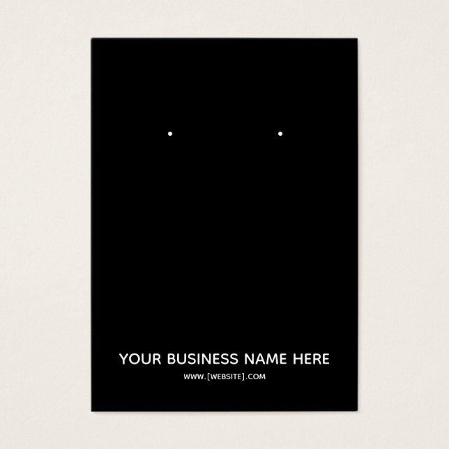 Placa de vídeo personalizada de preto simples (Frente)