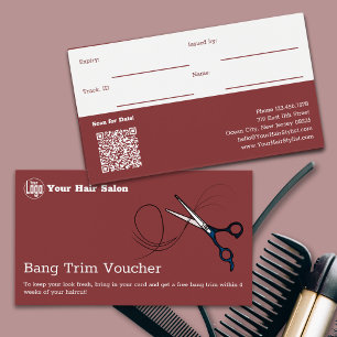 Placa de Voucher de Trim Livre Moderno